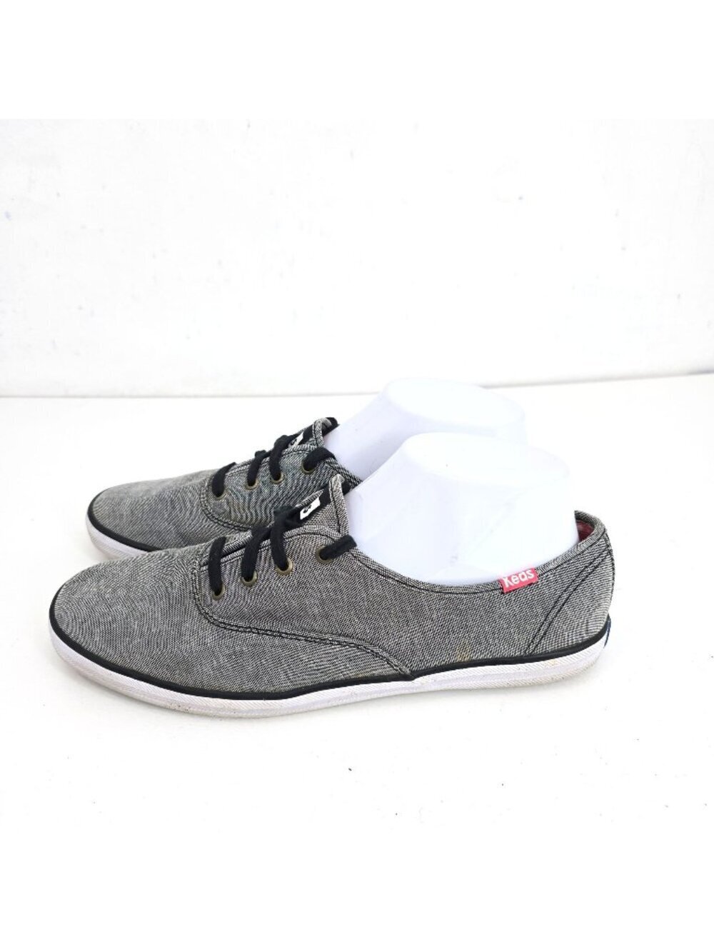 KEDS Champion Chambray Black Sneakers Women Size 8